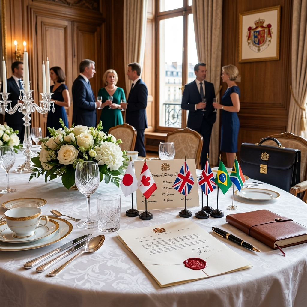 Business etiquette and protocol training for diplomatic missions